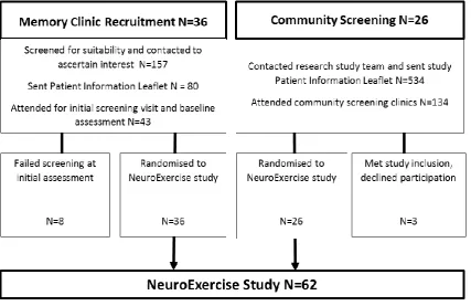 Figure 2:1 Recruitment, screening and selection of participants to the 