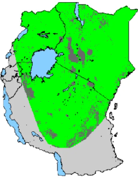 Figure 1: Distribution Models for Common Ostrich
