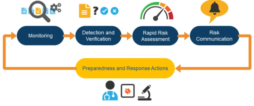 Figure 6. Public health intelligence activities as supported by the EIOS system 
