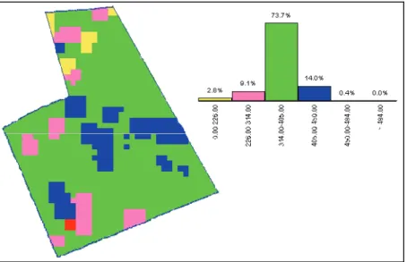 Figure 2. Nitrogen fertiliser application map (ammonium-