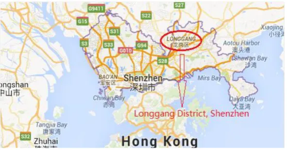 Fig. 1. Location of research area 