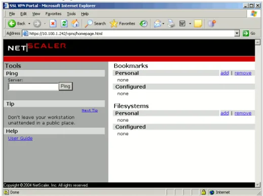 Figure  8 Portal page
