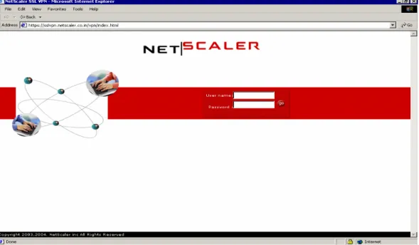 Figure 2-2   SSL VPN Login page 