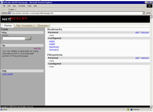 Figure 2-8   Portal page
