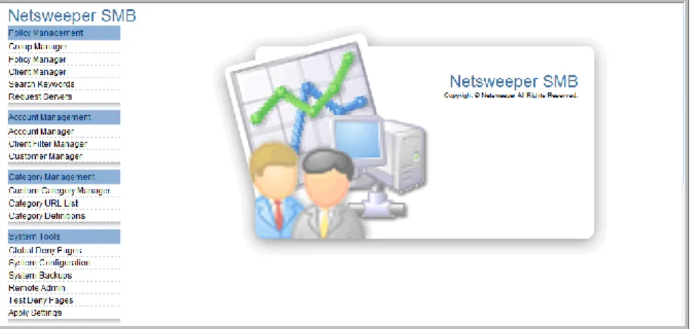 Figure 3 WebAdmin Dashboard, SMB Theme 