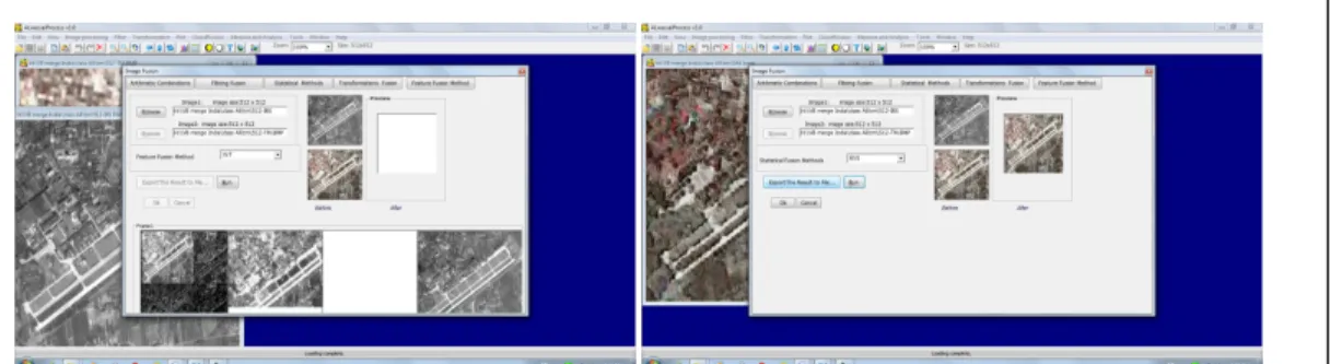 Fig.  2:  Examples  for  some  functions  such  as  WV  and  Automatically  Displays  the  Results  of  Fuse  as  well as Export the Results by Icon