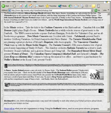 Fig. 1. Adapting the size of the text and images in a Web page