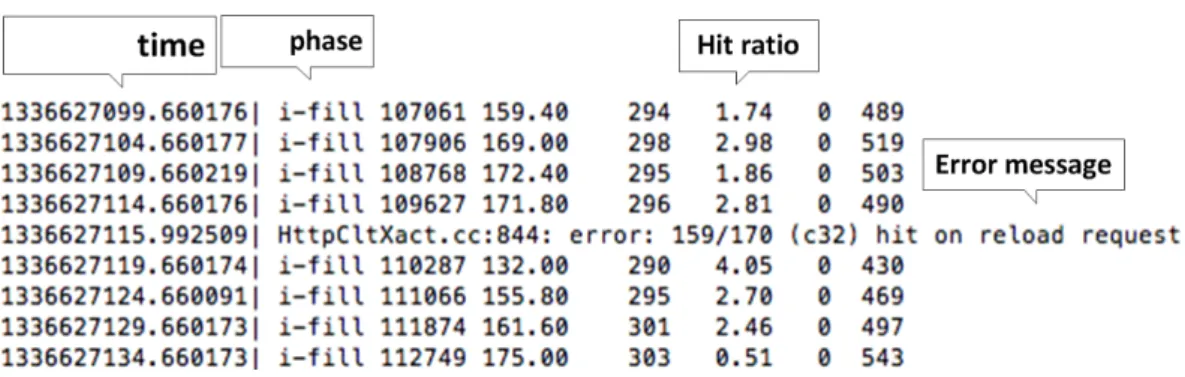 Figure 3.5: The runtime output: client side console