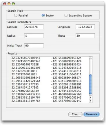 Figure 4.    Java Client – Sector Search 