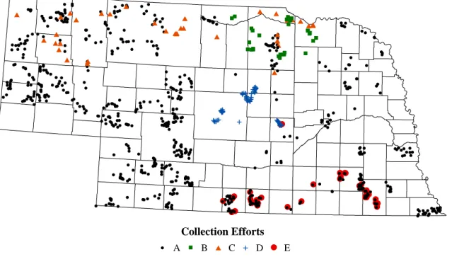 Figure 2.7 Locations of sampling sites for field reference data used in accuracy assessment