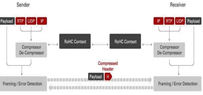 Figure 3.2 describes the basic idea of compression/decompression between directly connected nodes