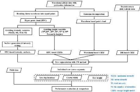 Fig. 2. The flowchart of utilizing the hyper point cloud to extract tree attributes. 
