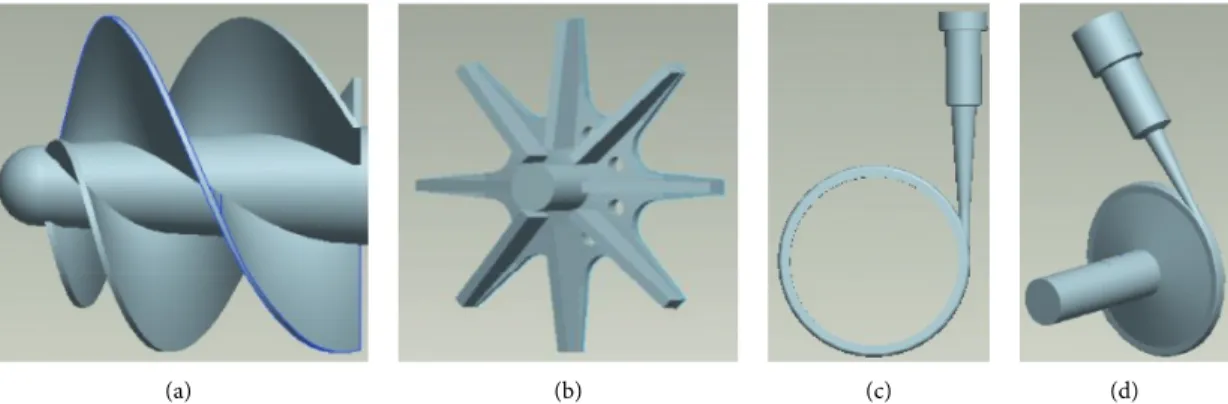 Figure 1: Internal ﬂow ﬁeld model of the high-speed partial emission pump.