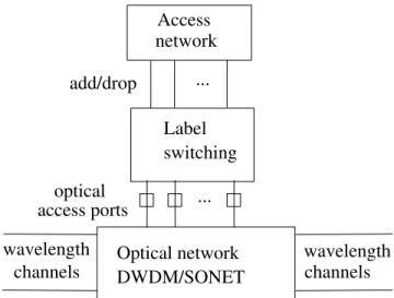 Figure 2.5: A label switching node structure.