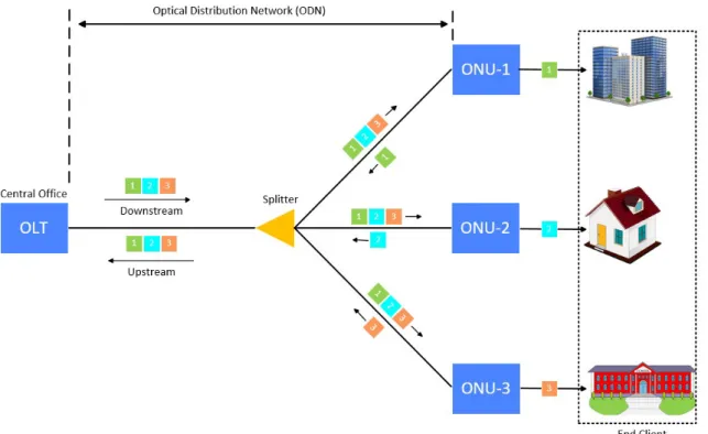 Figure 2.1: TDM PON architecture.