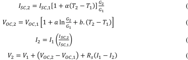 Figure 7 shows a typical current voltage diagram, and highlights key module characteristics: Pnom, 