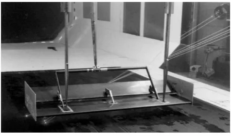 Fig. 1Model installation in wind tunnel.