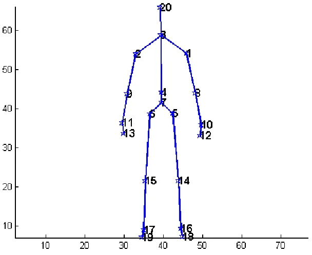 Figure 11 : Skelton Joint ID for ChaLearn. 