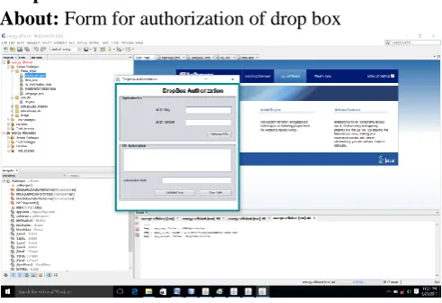 Figure 3.a.  Dropbox authorization 