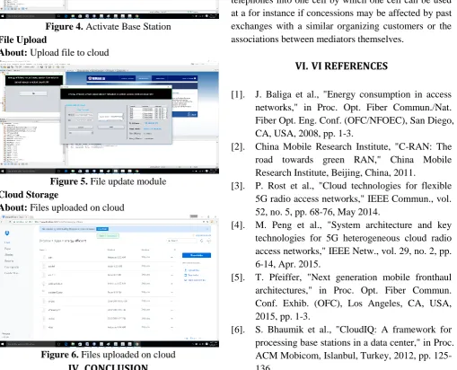 Figure 4. Activate Base Station File Upload 