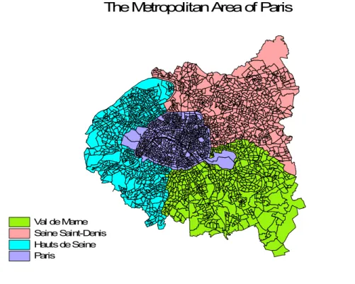 Table 1. The Metropolitan Area and its Départements  Statistical Description 