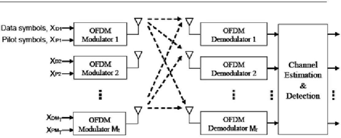 Figure 2.11. MIMO-OFDM system