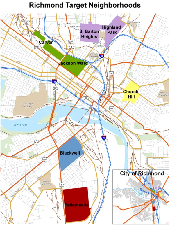 Figure 1: Overview of the Neighborhoods-in-Bloom Program, Richmond VA