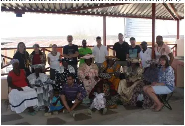 Figure 1: End of the workshop in Okomakuara. 