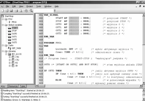 Fig. 3. User interface of the CPDev system 