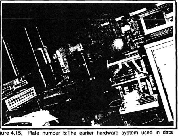 Figure 4.15,  Plate  number  5:The  earlier  hardware  system  used  in  data  acquisition  and  signal  processing 