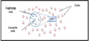 Figure 1:  The topology of the sensor network 