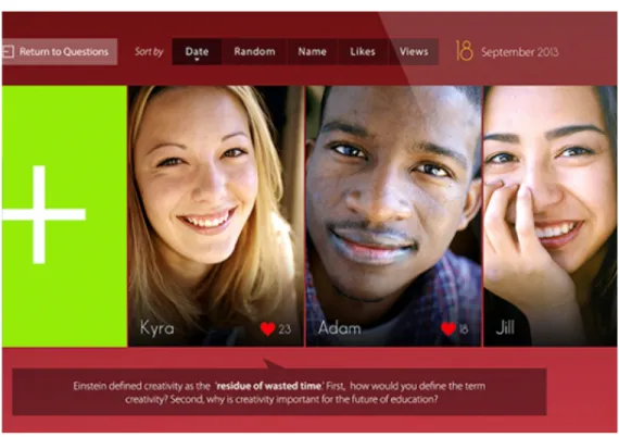 Figure 1.1. Screenshot of Flipgrid’s user interface. 