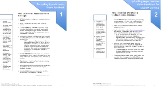 Figure 5: Initial Design of the Video Feedback Performance Support Toolkit  