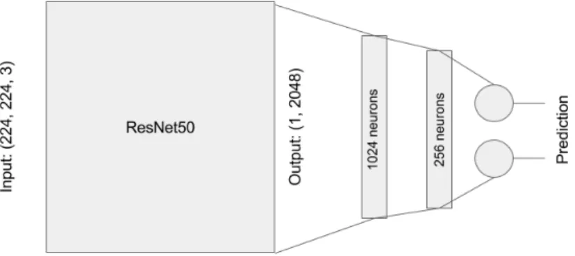 Figure 3.3: Architecture of the network after adding layers.