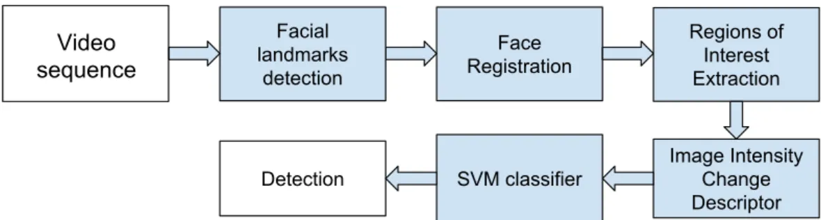 Figure 4.1 A flowchart of the proposed automatic ME detection algorithm.