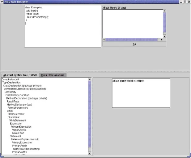 Figure 3.1. PMD Rule Designer. 