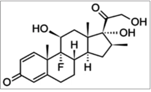 Fig. 1: Chemical structure of dexamethasone 