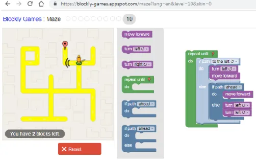 Figure 2. Blockly IDE 