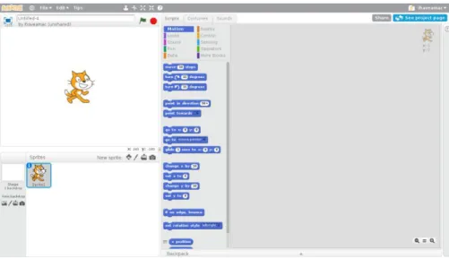 Figure 3. Scratch IDE  2.1.3 Snap! 