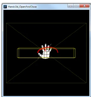 Figure 11. Kinect hand tracking example; 