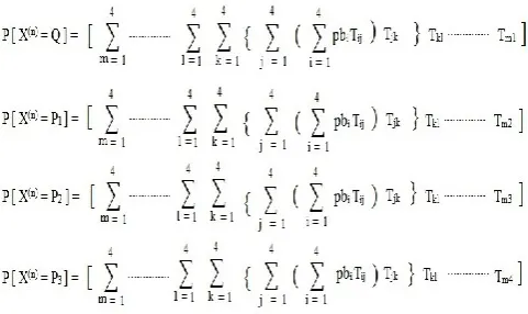 Figure 4 depicts unrestricted transition model of SQMS scheme in which each queue get processing from at most one processor during each time slot and transition among processors