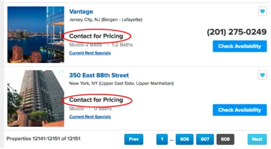 Figure 4.5: Type 3 of MR Violation: Separate section on rent.com