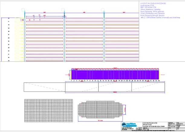 Figure 1. Sorting grid No 1736, Maritiem Ltd., Katwijk, the Netherlands used on SCH302