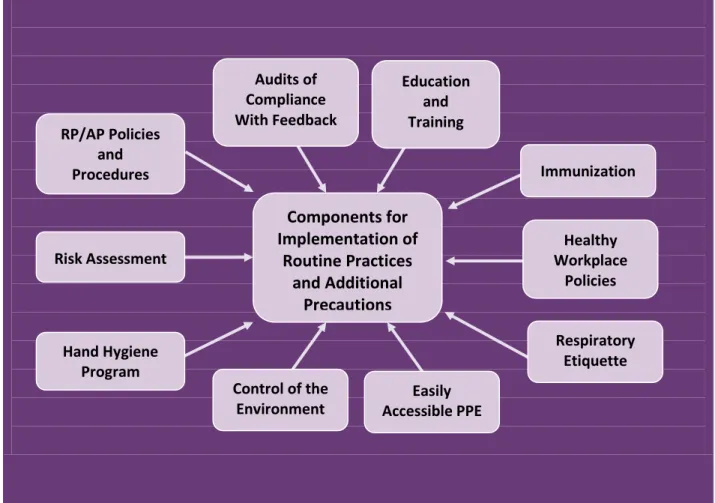 Figure 4: Components Required When Implementing Routine Practices and Additional Precautions 