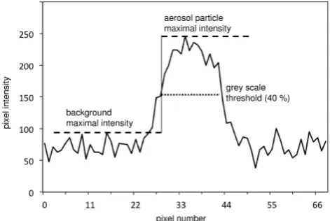 Fig. 2. (i)Fig. 2: (i) Image for determination of the background intensity and (ii) corresponding  image for determination of the background intensity and(ii) corresponding digital image used in measurement of particlesize and morphological parameters.