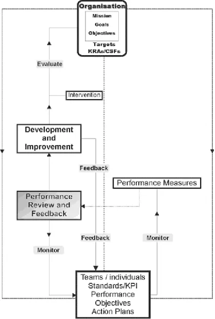 Figure 14 Performance Management System, highlighting the function of  performance review and feedback 