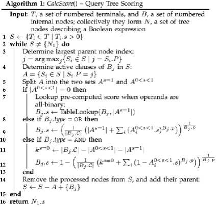 Figure 4: Query pattern evaluation procedure with relational data sets. 