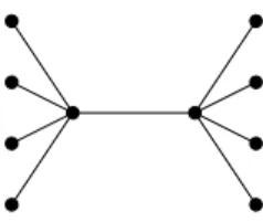 Figure 6: The doublestar S 10 ∗ .