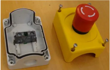 Figure 3.1: Picture of the button used in the case study. The screws are not part of the case study assembly