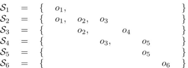 Figure 2: Example data for illustrating operation of storytelling algorithm.